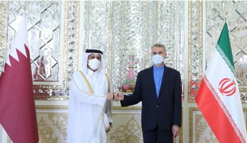 لقاء وزير قطري مع عبداللهيانموقع التجارة ويب www.alttejarat.com